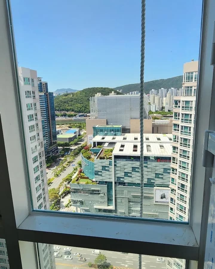 대구 아파트 시스템창 · 외부로프 시공 후